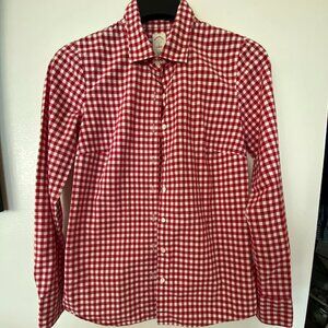J Crew Perfect Shirt Women's Red Check 8